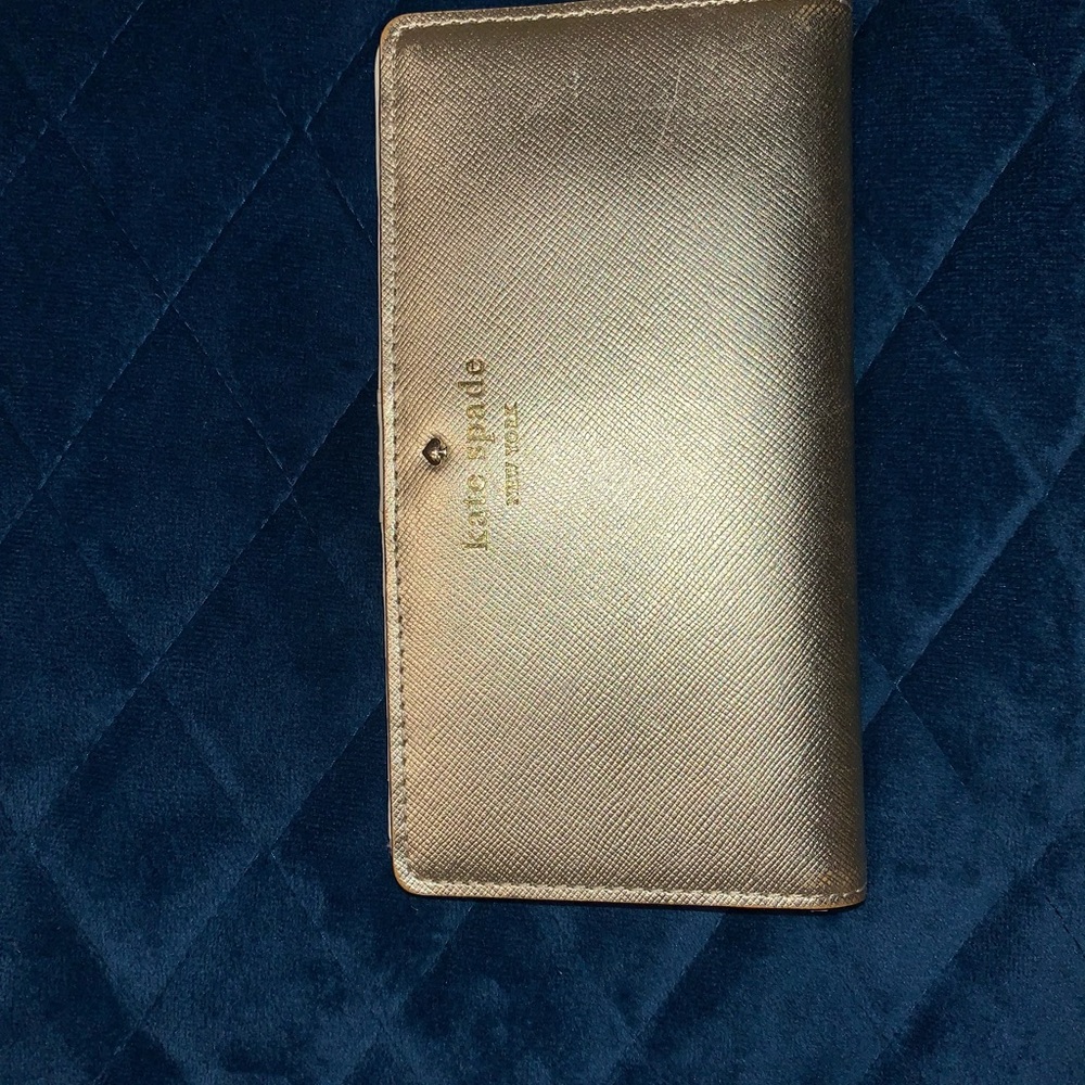Kate spade gold wallet